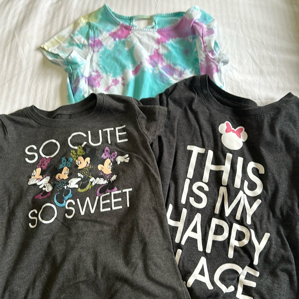 Girls size small Disney top set